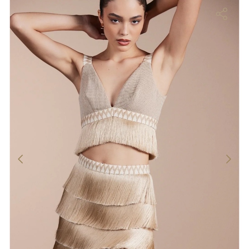 PatBO Fringe Gold top